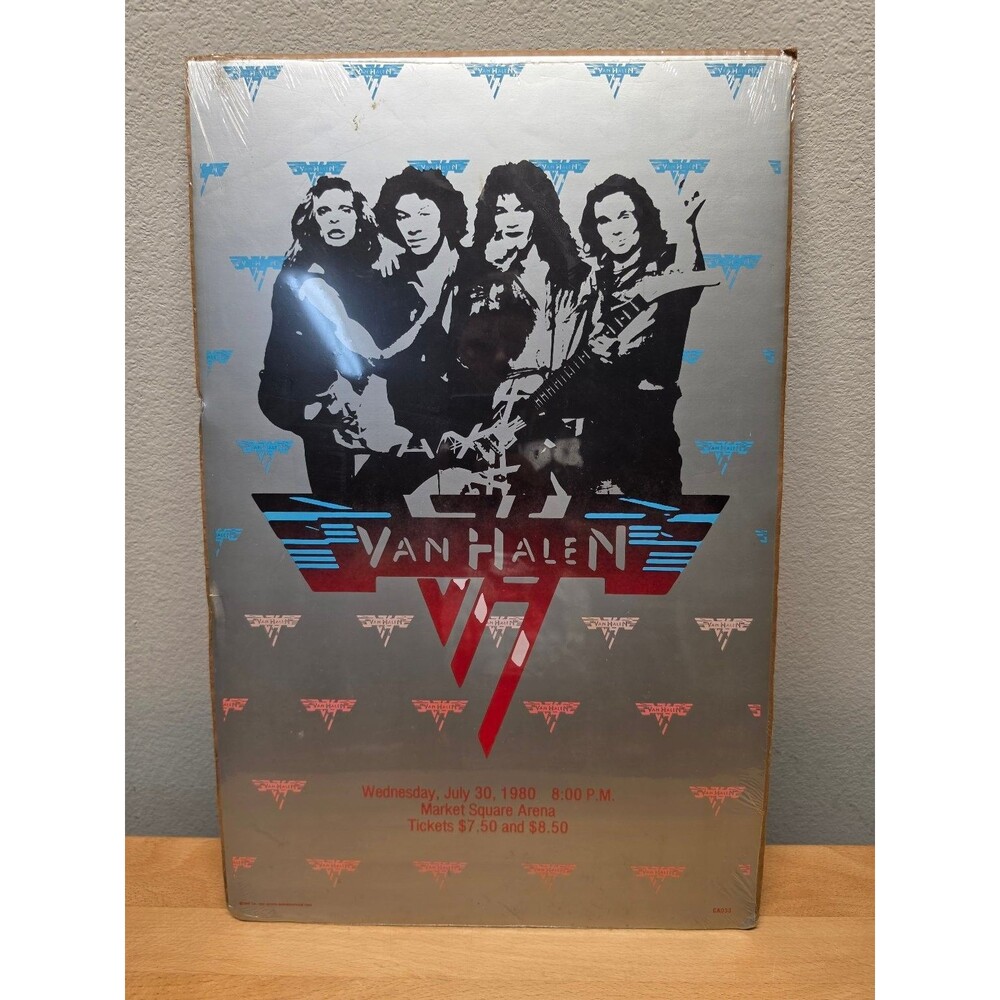Van Halen Market Square Arena Concert Poster Original 1982 Serigraphics